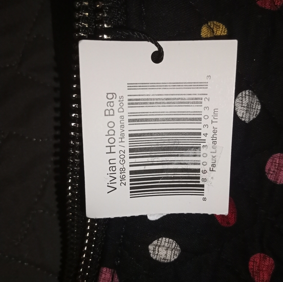 Vera Bradley Vivian Hobo Bag Purse - Picture 8 of 8